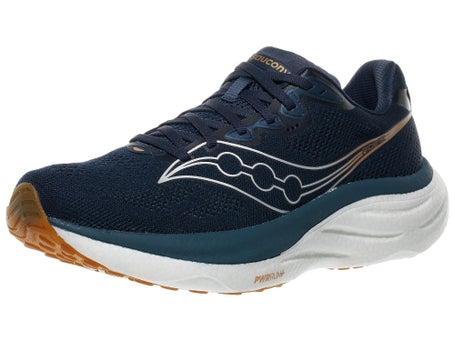 Saucony navy and gold Ride 19 running shoes Saucony Ride 19 Men main image 3