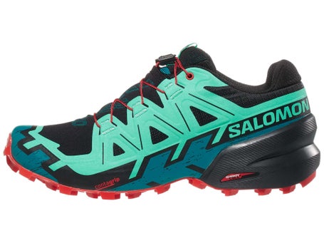 Salomon Speedcross 6 Women's Shoes Black/Green/Red |