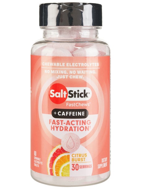 SaltStick Electrolyte FastChews + Caffeine 60-Tablets