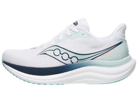 Saucony Triumph 23\Womens Shoes\White/Navy