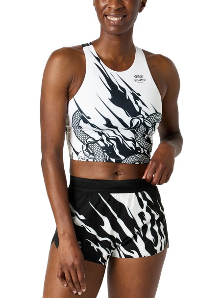 Sound Running Womens Speed Gallery Crop Tank
