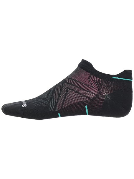 SmartWool Womens Run Zero Cushion Low Ankle Socks Blk