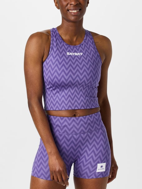 Saysky Womens Zig Zag Combat Crop Top