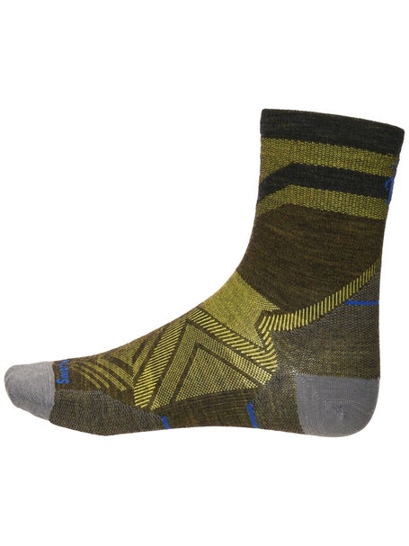 Smartwool Run Zero Cushion Mid Crew Pattern Socks