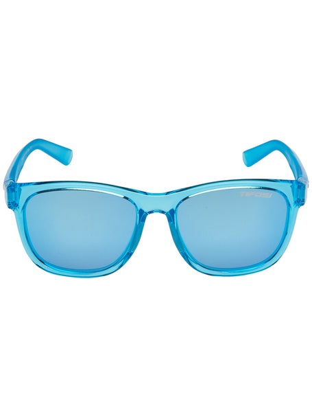 Bright Blue Smoke/White Track Sunglasses - Tifosi Optics — JandalMania