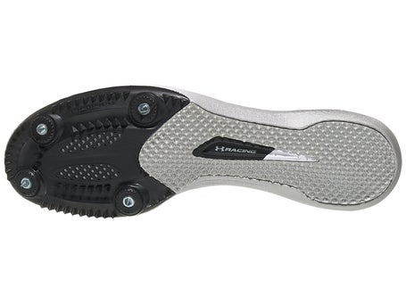 Under Armour Unisex Kick Distance 4 Track Spikes White sz. M10/W11. UA Kick Distance 4 Unisex Track Spikes | Under Armour main image 3