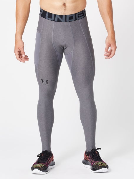 Under Armour Mens HeatGear Armour 2.0 Leggings, Carbon Heather