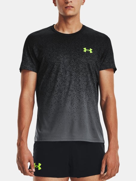 Under Armour Size XL Black Gray Heatgear Fitted Reflect Printed