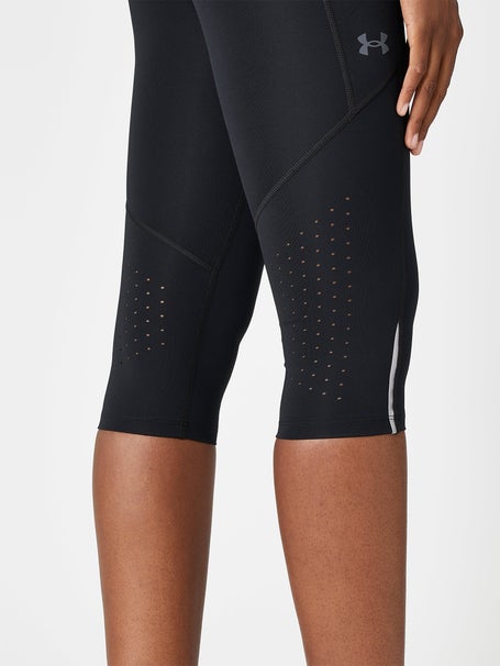 Under Armour Women'S Fly-By Compression Capri GRAY XS REFLECTIVE RUNNING  TIGHTS