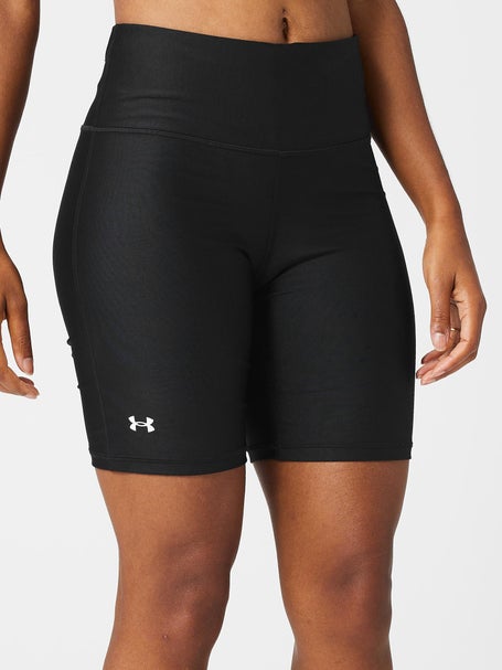Under Armour Women's HeatGear Printed Bike Compression Short NWT Navy/Pink  SMALL