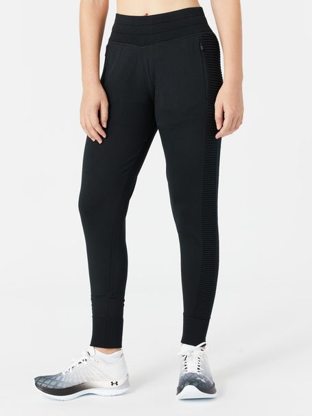 Nike Road To Wellness ribbed jersey wide leg pants in black