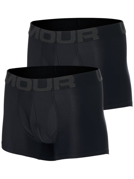 Under Armour Mens Tech 3 Boxerjock 2 Pack (Black)