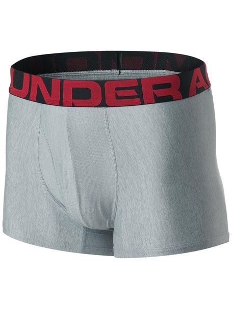 Under Armour Men's UA Tech 3'' Boxerjock 2-Pack Underwear, Mod Grey/Heather  - XL