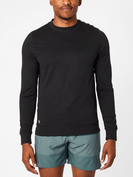 VUORI Ponto Performance Crew Long Sleeve Sweatshirt - Dark Green