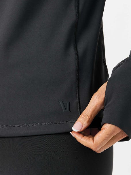 Sweat à Capuche Femme Vuori – Noir – Taille M – 1/2 Zip – Coton Bio – Occasion