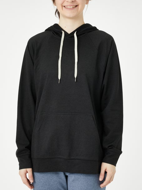Vuori Womens Halo Oversized Hoodie Black Heather