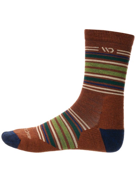 Wide Open Mens Multi Stripe Cushioned Micro Crew Socks