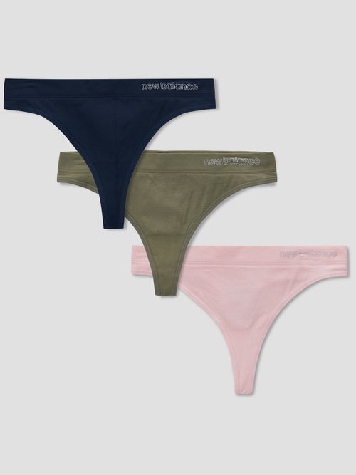 New Balance - Women's 3-Pack Hybrid Underwear Thong main image 0