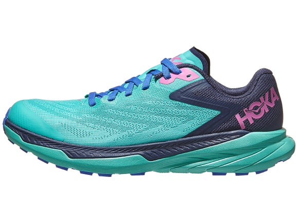 HOKA Zinal Blue Running Shoe Review Lateral View