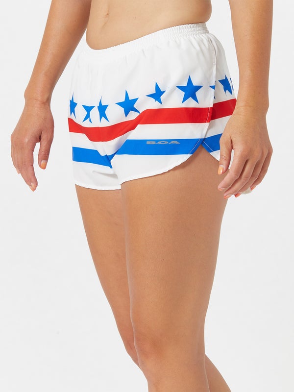 BOA Women's 1" Stretch Elite Split Short USA 2020