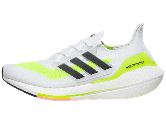 Adidas Ultra Boost 21 Men S Shoes White Black Yellow