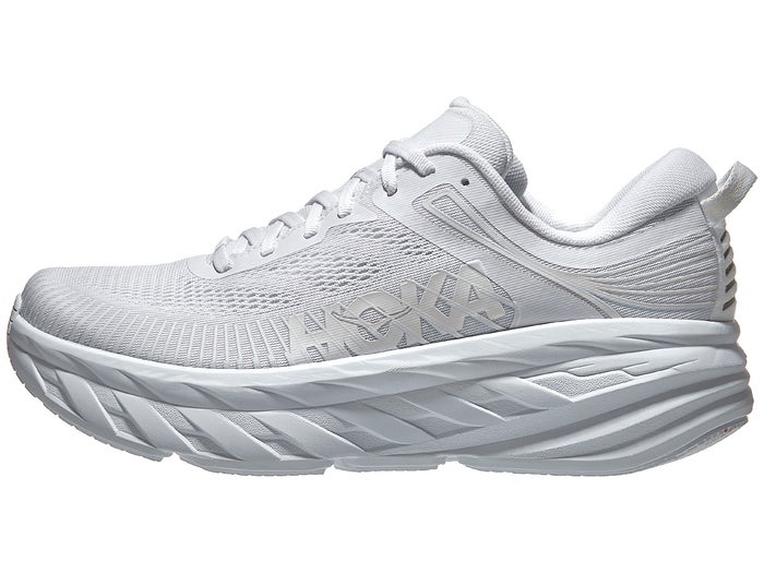 hoka white leather