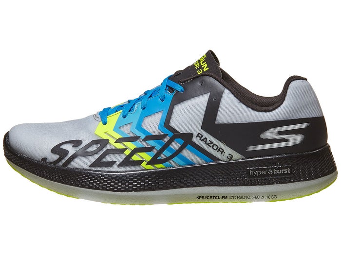 Skechers Gorun Razor 3 Hyper Unisex Shoes Black Gray