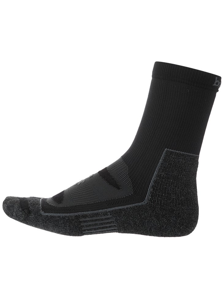 Balega Blister Resist Crew Socks Gery/Black Running Warehouse