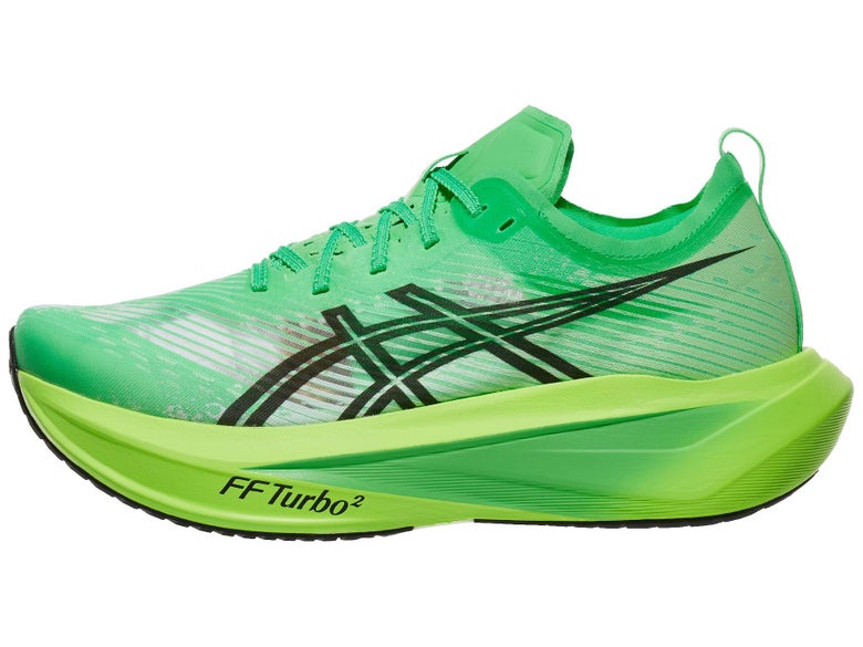 ASICS MEGABLAST left shoe facing left Vital Green/Black