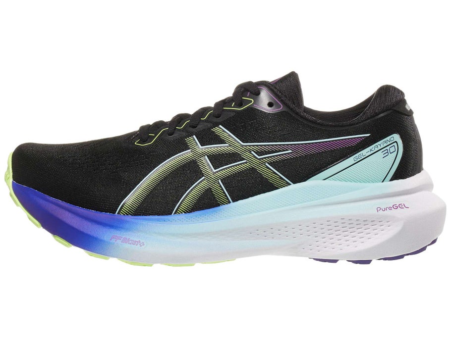 ASICS Gel Kayano 30 Women's Shoes Black/Glow Yellow | Running Warehouse