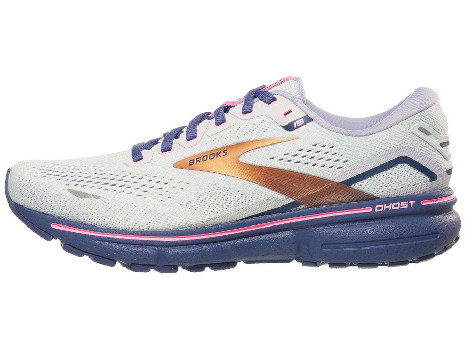 Brooks Ghost 15 Women's Shoes Spa Blue/Neo Pink/Copper | Running Warehouse