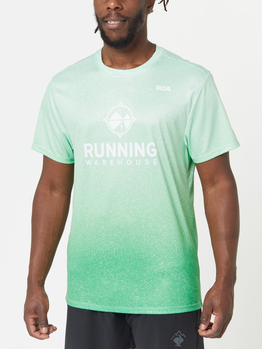 BOA Men's Running Warehouse Short Sleeve Running Warehouse