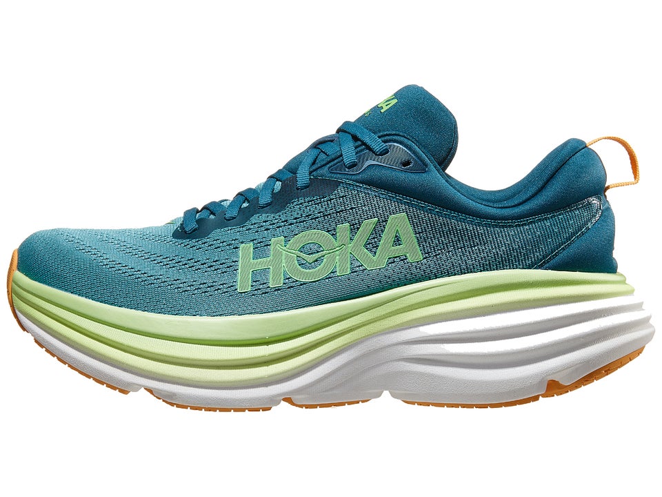 HOKA Bondi 8 Men's Shoes Deep Lagoon/Ocean Mist | Running Warehouse