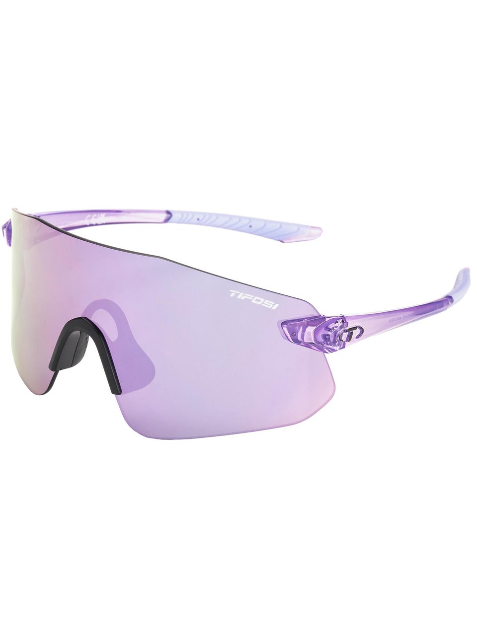 Lunettes De Soleil Tifosi Vogel SL - Monture Noire Brillante / Verres Miroir Verts - NEUF