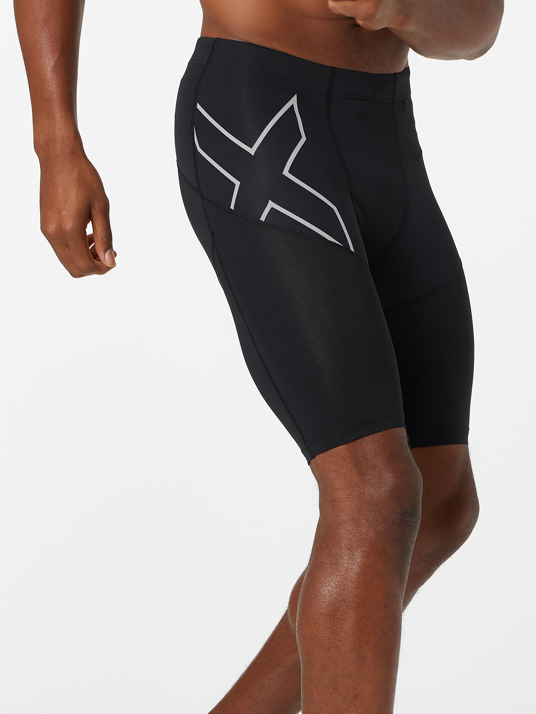 2XU Mens Run Dash Compression Shorts Pants Trousers Bottoms Black Sports Running 