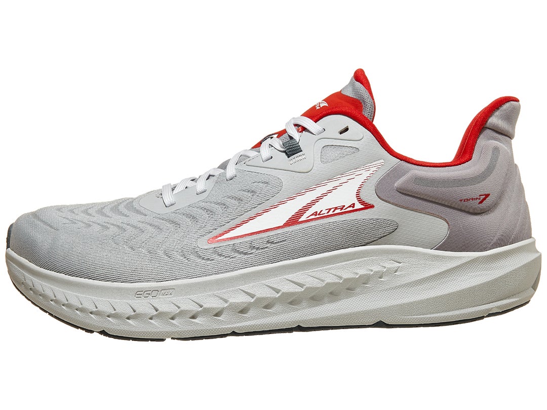 Altra Torin 7 Men's Shoes Gray/Red | Running Warehouse