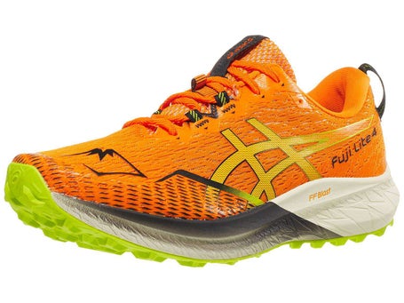 ASICS Fuji Lite 4 Men\'s Shoes Bright Orange/Neon Lime | Running Warehouse