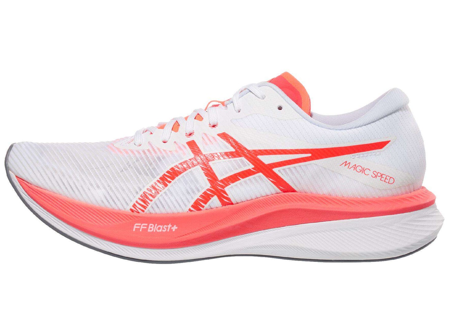 ASICS Magic Speed 3 in red and white