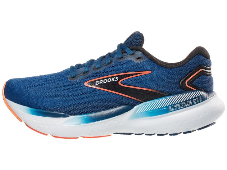 Brooks Glycerin GTS 21 Men's Shoes Blue Opal/Black/Nast | Running Warehouse