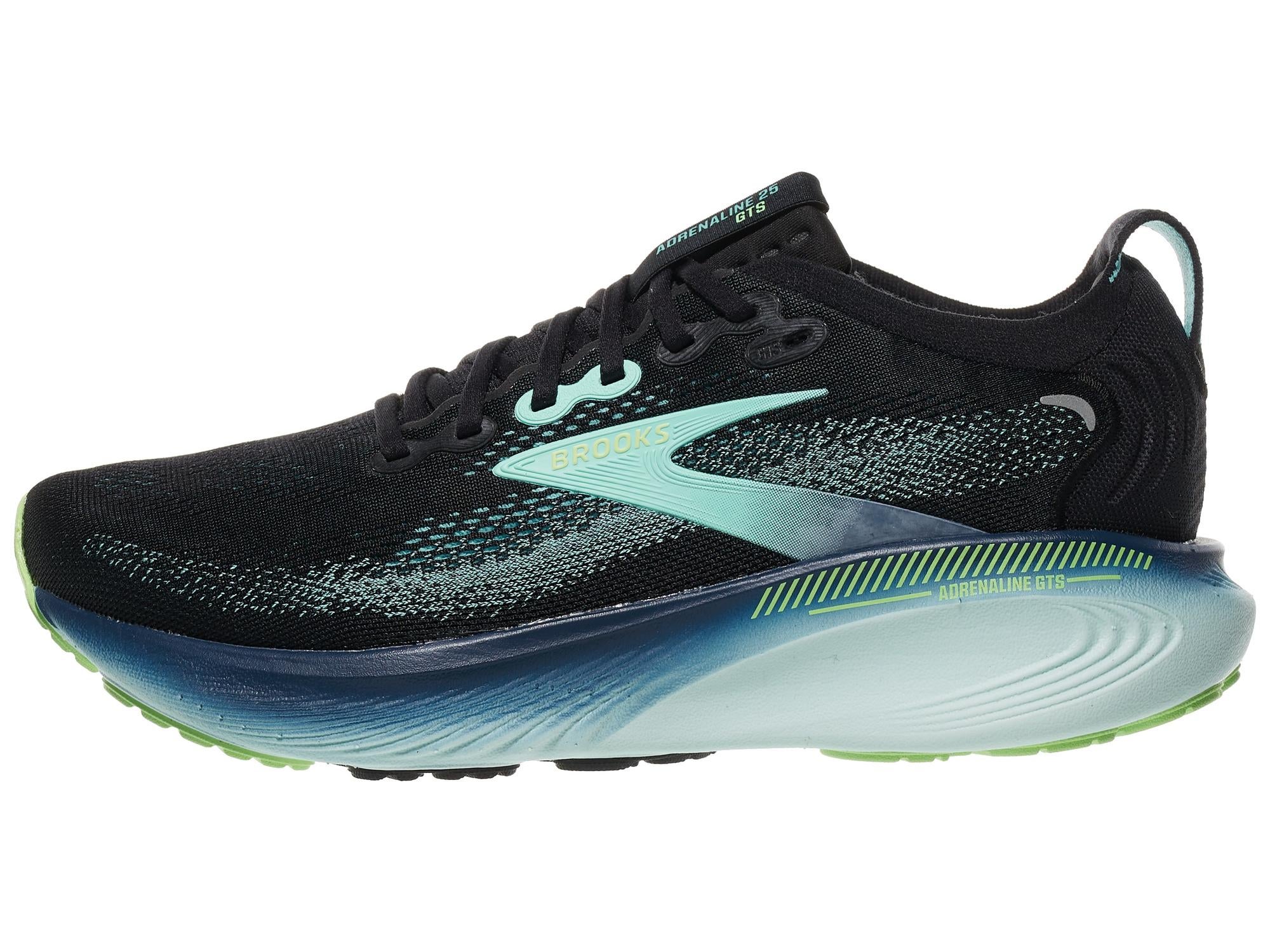 Men's Brooks Adrenaline GTS 25 left shoe facing left Flash Red