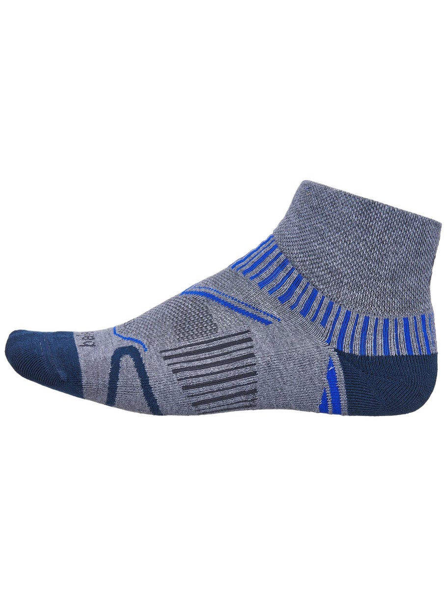 Balega Enduro Quarter Sock in grey/ink--side view