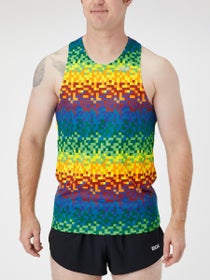 BOA Men's Printed Singlet Digital Rainbow