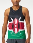 BOA Men's Printed Singlet Kenya Flag