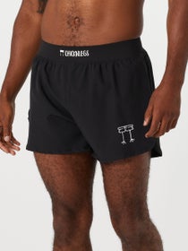ChicknLegs Men's Black 4" Half Split Shorts