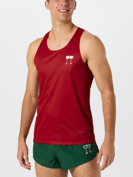 ChicknLegs Mens Cardinal Red Performance Singlet