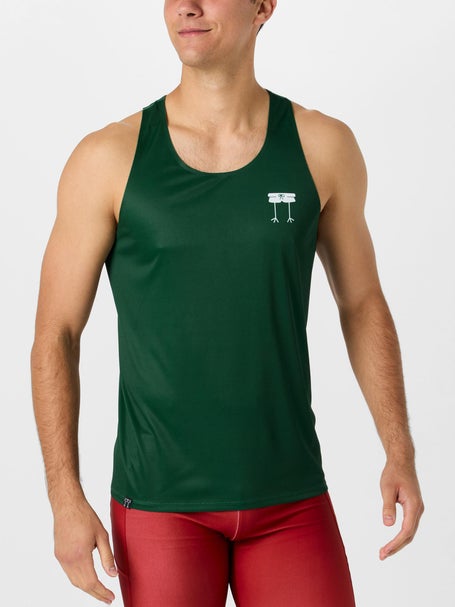 ChicknLegs Mens Forest Green Performance Singlet