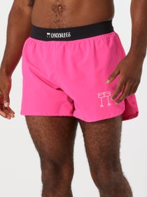ChicknLegs Men's Neon Pink 4" Half Split Shorts