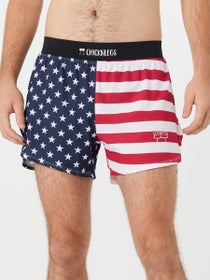 ChicknLegs Men's USA Flag 4" Half Split Shorts