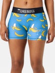 ChicknLegs Women's Blue Bananas 3" Compression Shorts