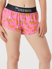 ChicknLegs Women's Pink Banana 1.5" Split Shorts